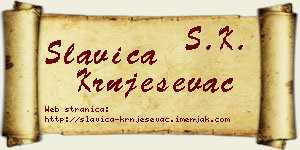 Slavica Krnješevac vizit kartica